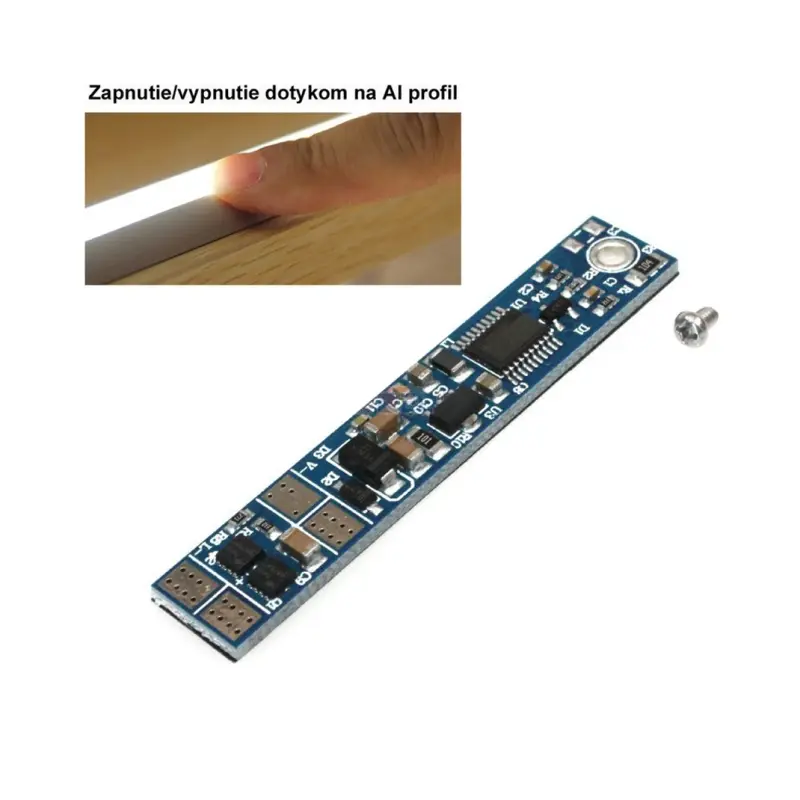 Stmievač do LED profilu 12-24V 3A, celý dotyk