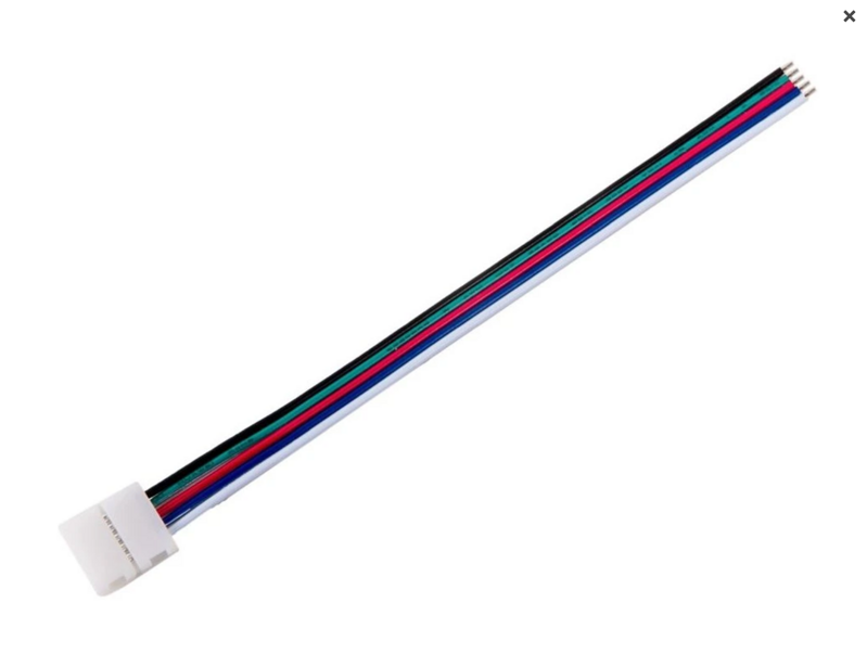 Zaklapávací konektor pre RGBW LED pásy s vodičom Zaklapávací konektor pre RGBW LED pásy s vodičom
