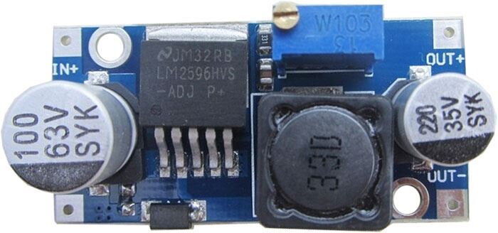 Step-down menič 3A s LM2596HVS, Uin+max.60V Step-down menič 3A s LM2596HVS, Uin+max.60V