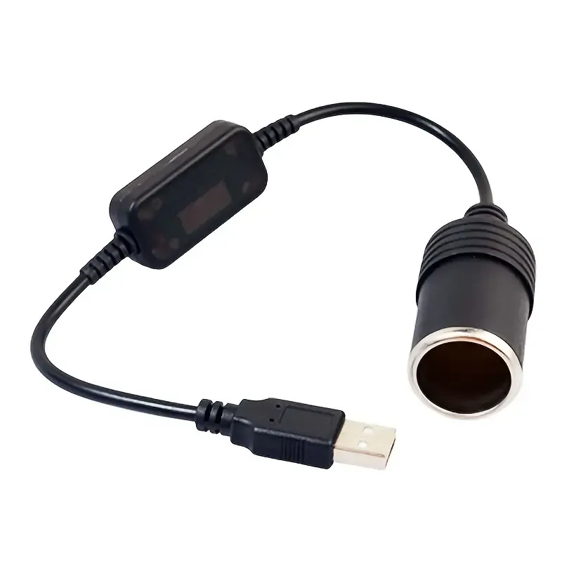 Menič napätia 5V/12V DC USB-autozapaľovač