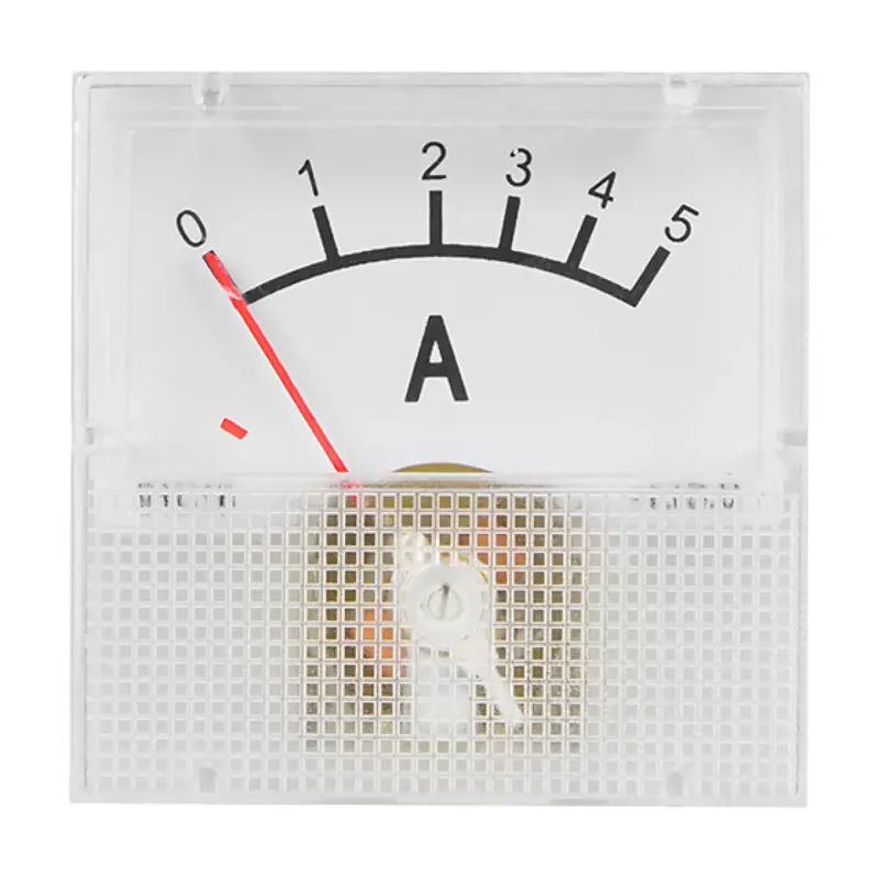Ampérmeter analógový mini, 5A DC s bočníkom