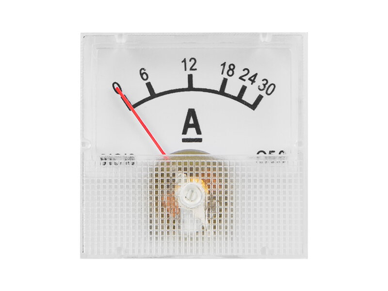 Ampérmeter analógový mini 30A s bočníkom Ampérmeter analógový mini 30A s bočníkom