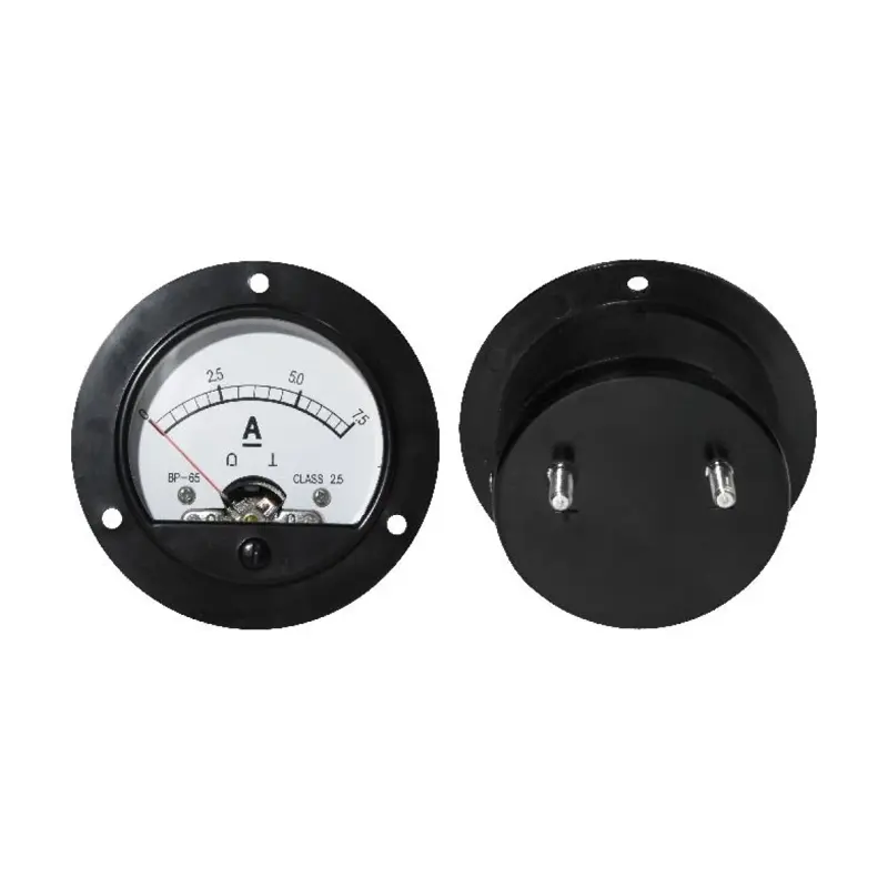 Ampérmeter analógový 7.5A DC + bočník, okrúhly