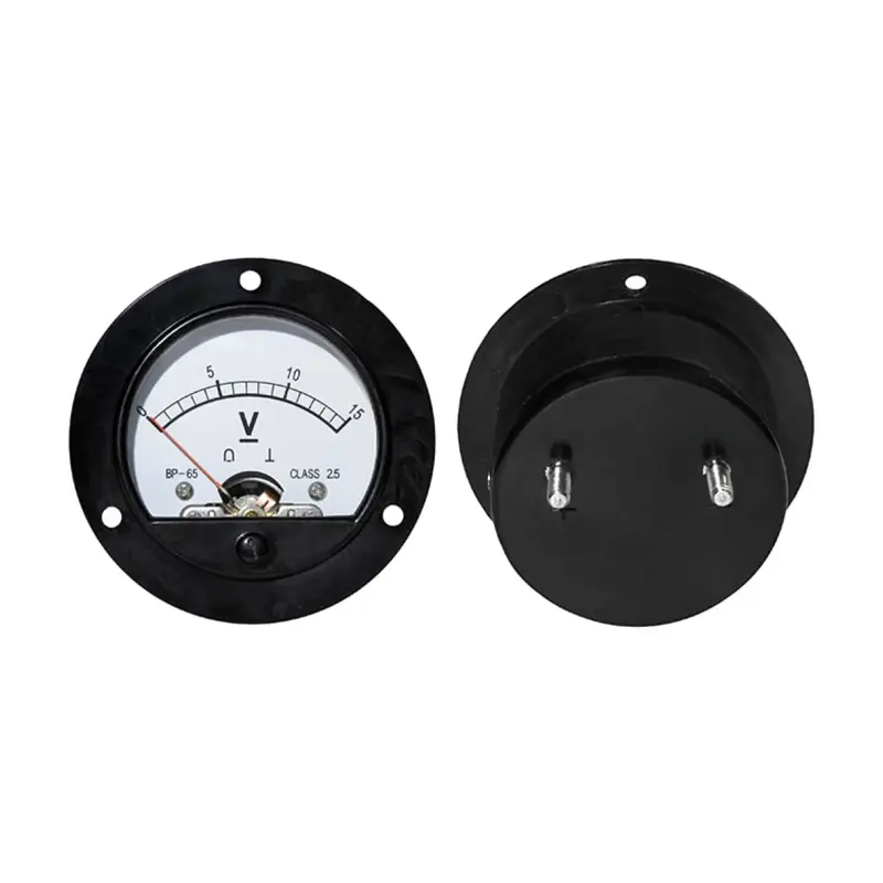 Voltmeter analógový 15V DC okrúhly