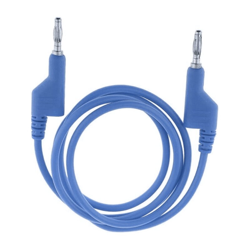 Prepojovací vodič banánik-banánik, modrý 0,35mm2 1m