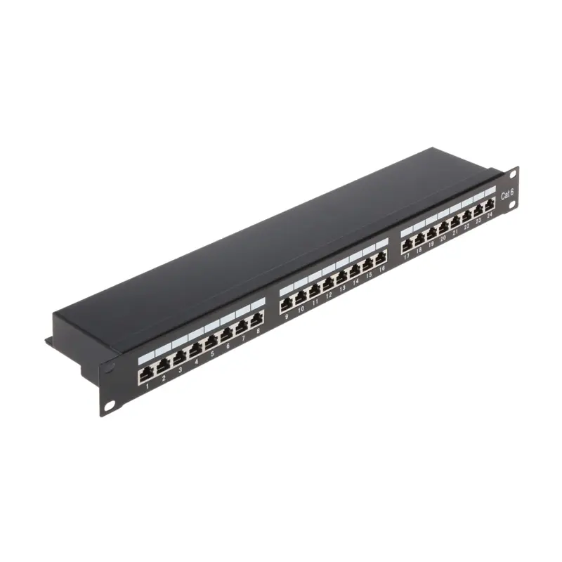 Patchpanel 24xRJ45 FTP cat6 s vyväzovaním