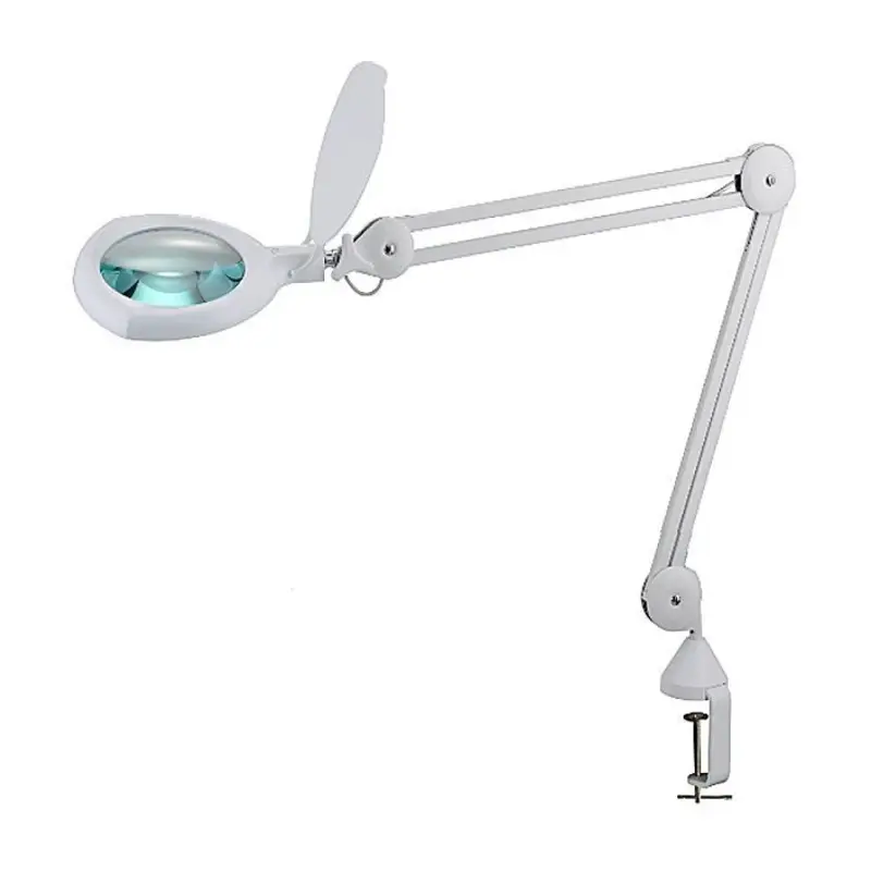 Stolová lupa 20801L, šošovka 153mm, 5 dioptrií, 60x LED - použitá