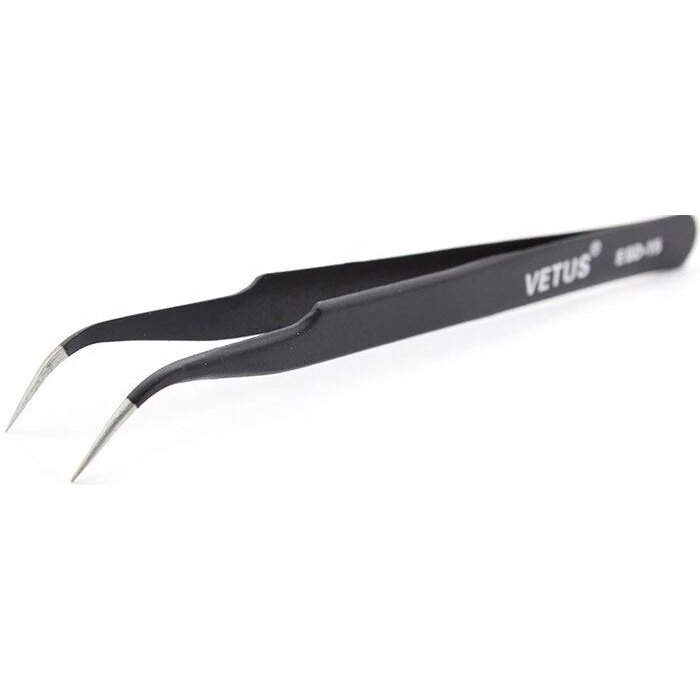 Nerezová antimagnetická pinzeta ESD-15 135mm zahnutá