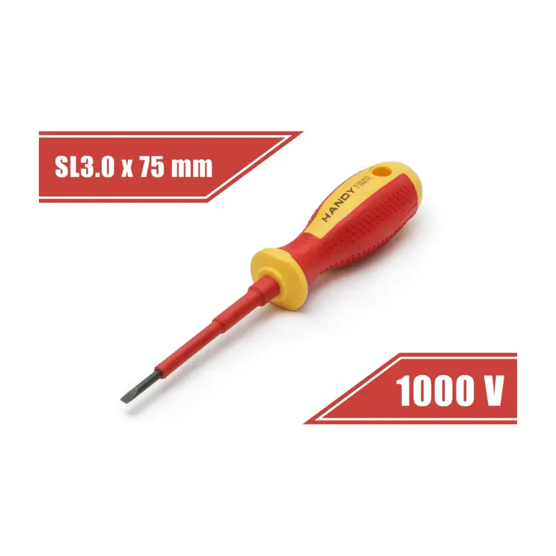 Skrutkovač plochý 3.0x75mm izolovaný do 1000V
