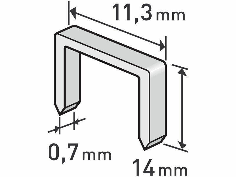 Spony do sponkovačky 14mm EXTOL PREMIUM 8852505 1000ks