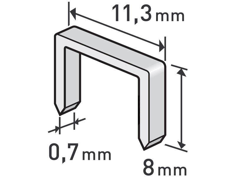 Spony 8mm EXTOL PREMIUM 8852502 1000ks