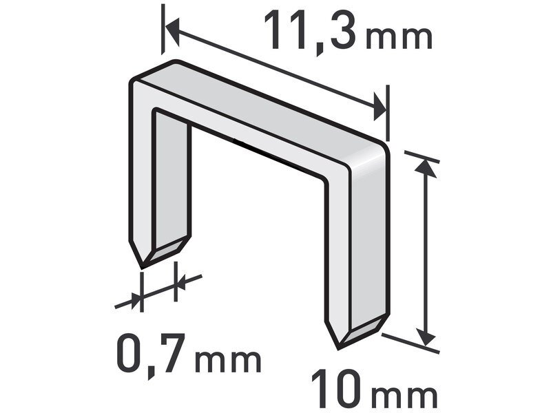 Spony do sponkovačky 10mm EXTOL PREMIUM 8852503 1000ks