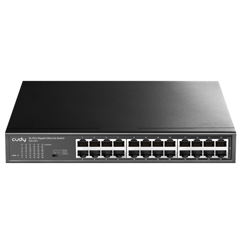 Switch CUDY GS1024 24-portový, 1000 Mbps, RACK 19"