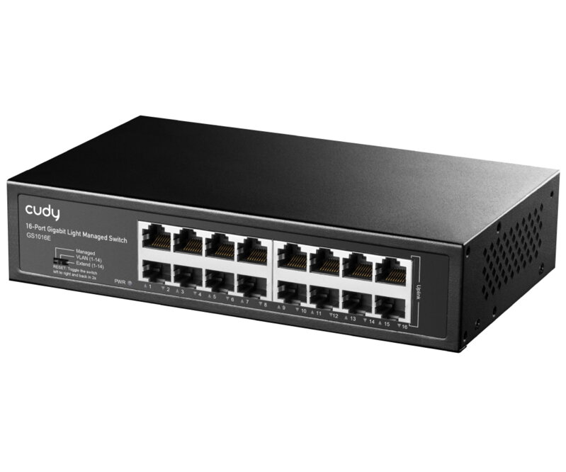 Switch CUDY GS1016E 16-portový 1000Mbps, MANAGED
