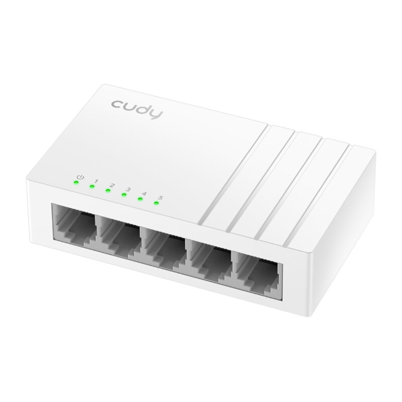 Switch GS105U 5-portový, 1000 Mbps, CUDY, USB-C, biely