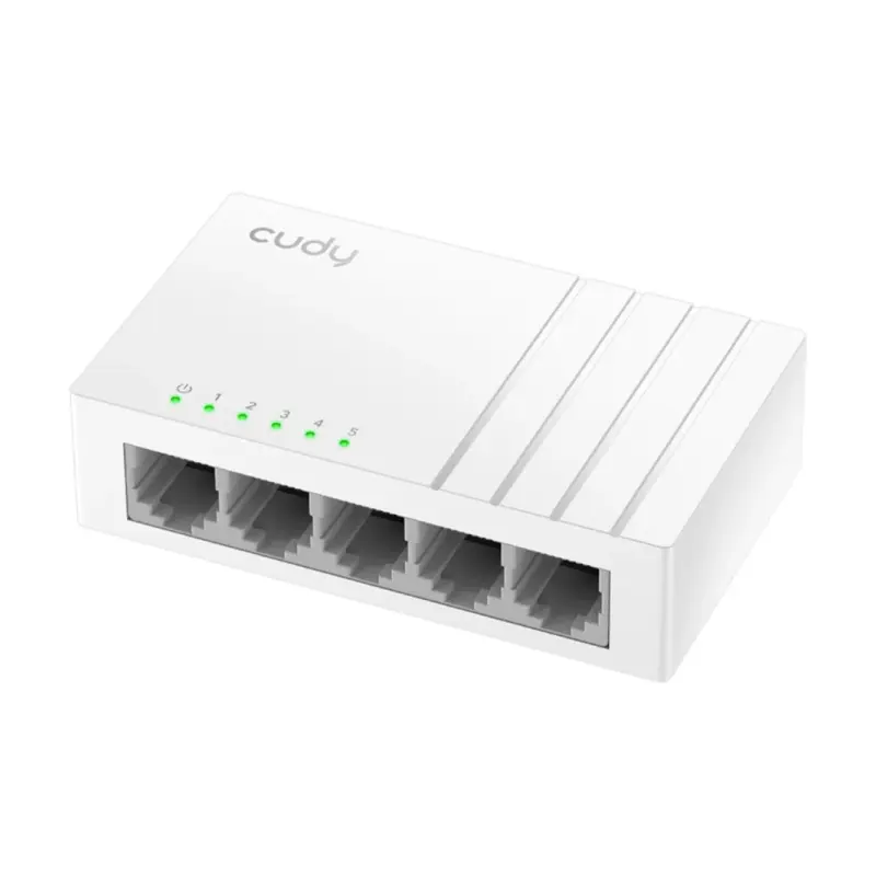Switch GS105U 5-portový, 1000 Mbps, CUDY, USB-C, biely