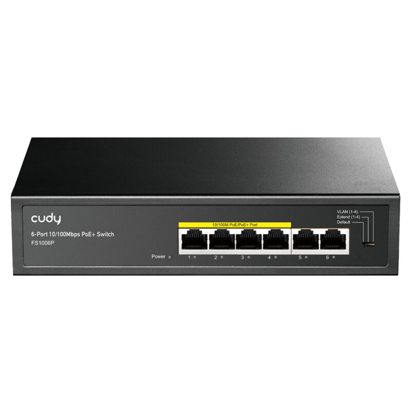 POE switch 4-portový CUDY 10/100Mbps LAN+WAN POE switch 4-portový CUDY 10/100Mbps LAN+WAN