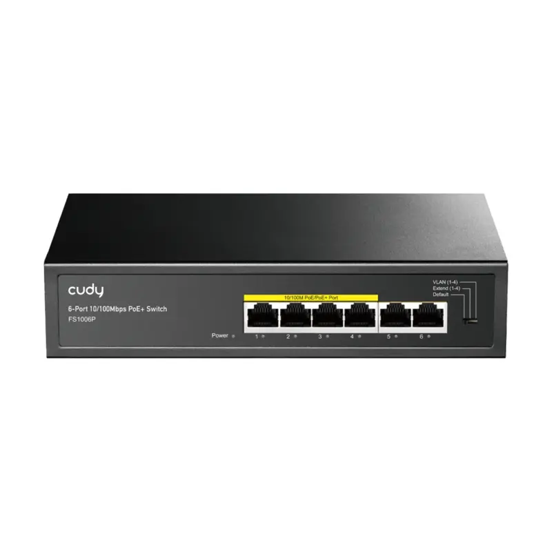 POE switch 4-portový CUDY 10/100Mbps LAN+WAN