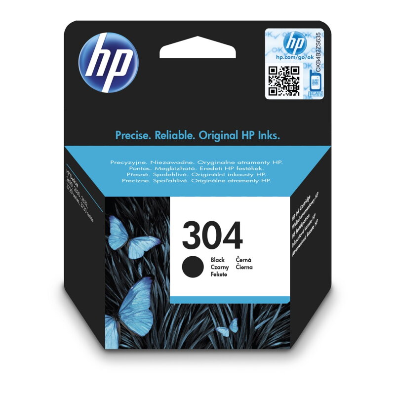 Aramentová kazeta HP 304 čierny originál