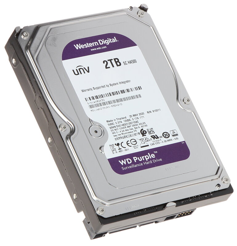 HDD 3,5" SATA WD Purple 2TB
