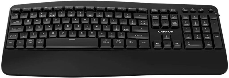 Bezdrôtová klávesnica 2v1 Canyon HKB-W6, 2.4Ghz/Bluetooth