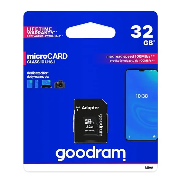 Karta pamäťová GOODRAM microSD 32 GB s adaptérom