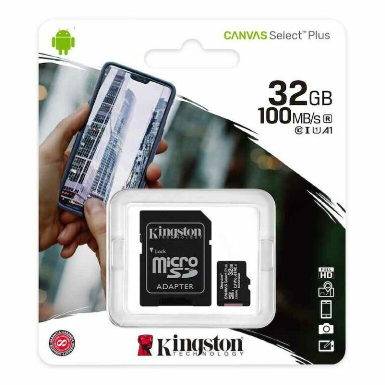 Karta microSDHC Kingston Canvas UHS-I + adaptér, 32GB Karta microSDHC Kingston Canvas UHS-I + adaptér, 32GB
