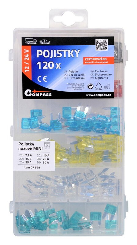 Sada MINI nožových autopoistiek 120ks Sada MINI nožových autopoistiek 120ks