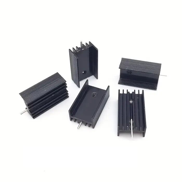 Chladič hliníkový pre TO220 25x15x11mm, čierny Chladič hliníkový pre TO220 25x15x11mm, čierny