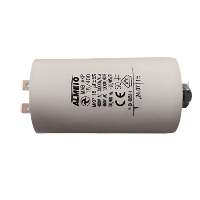 Rozbehový kondenzátor 18uF/450VAC 2PIN