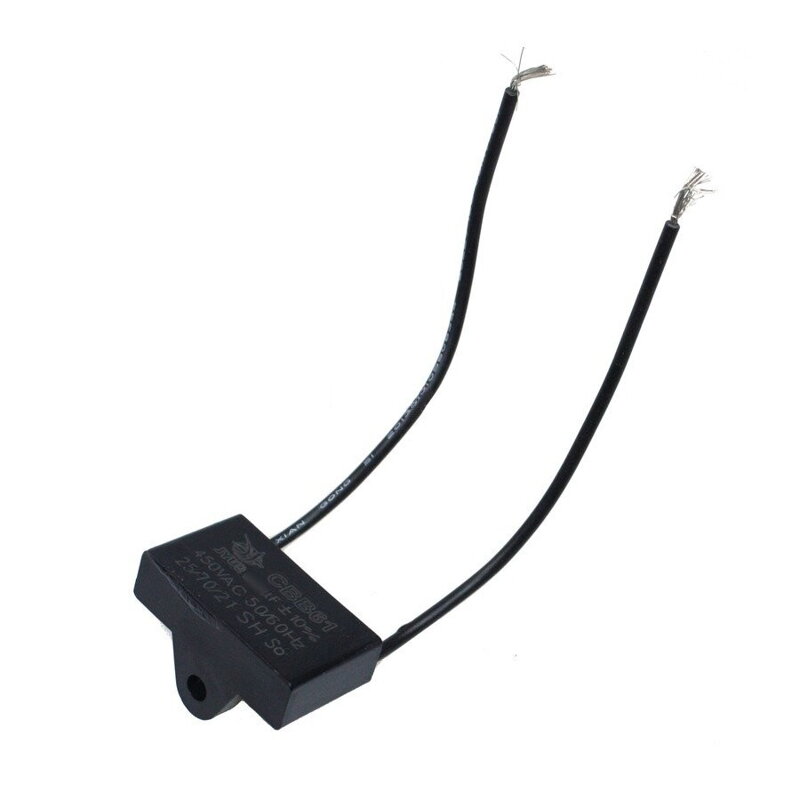 Rozbehový kondenzátor 1uF 450V CBB61 s vodičmi