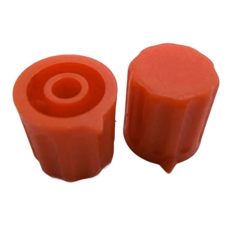 Gombík pre potenciometre 14x15mm, hriadeľ 4mm, oranžový