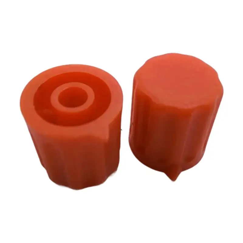 Gombík pre potenciometre 14x15mm, hriadeľ 4mm, oranžový