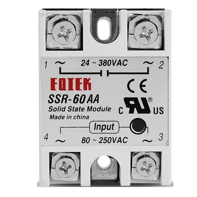 Bezkontaktné relé SSR-60A, 24-380VAC