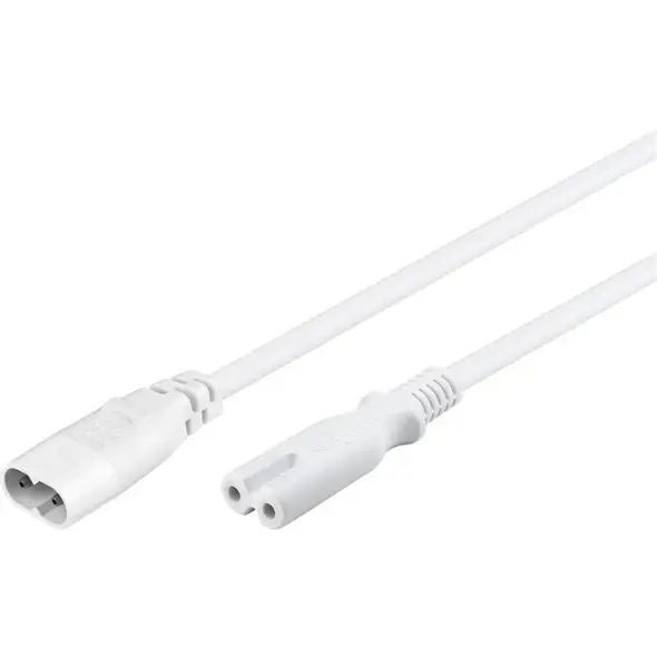 Predlžovací kábel magnetofónový 2m, biely