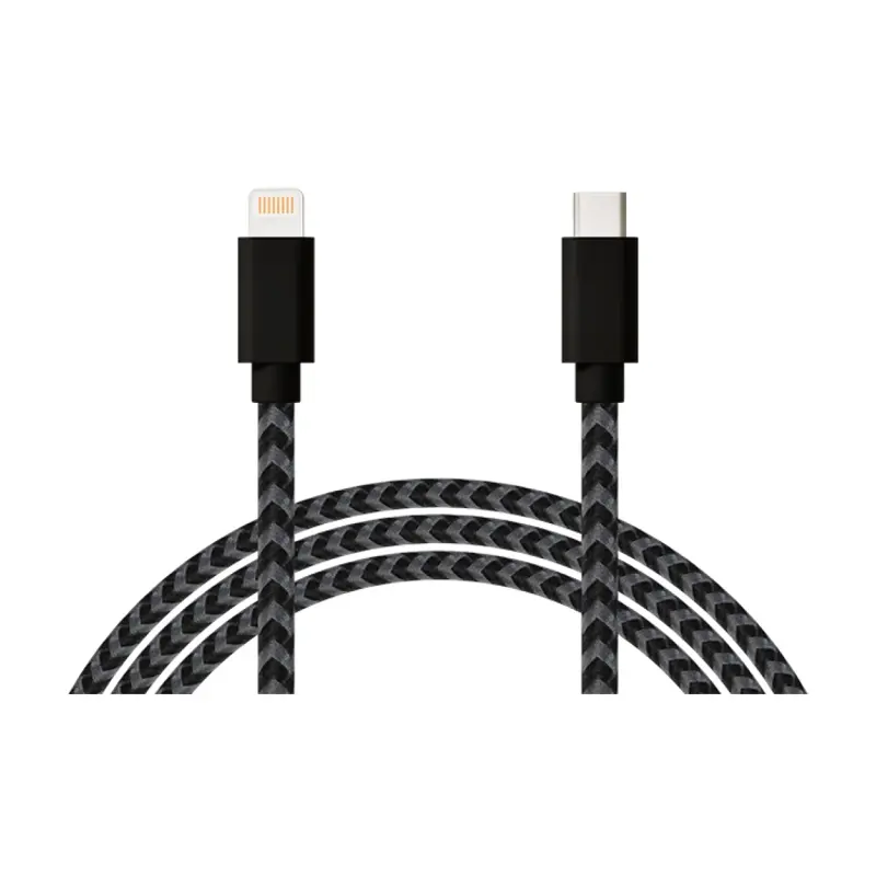 Šnúra USB-C - Iphone, 1m pletená, 20W