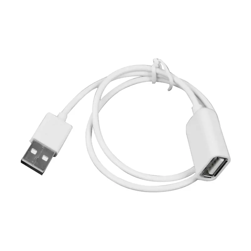 Šnúra USB2.0 predlžovacia, zdierka A/konektor A, 0,8m biela