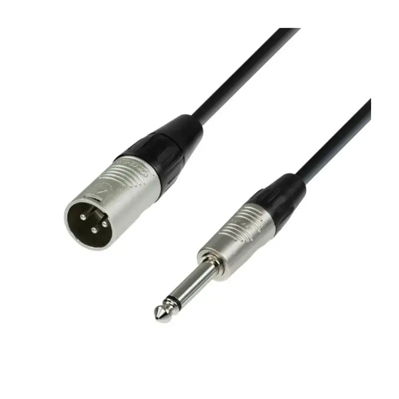 Šnúra XLR 3P konektor / Jack 6,3mm MONO 2m