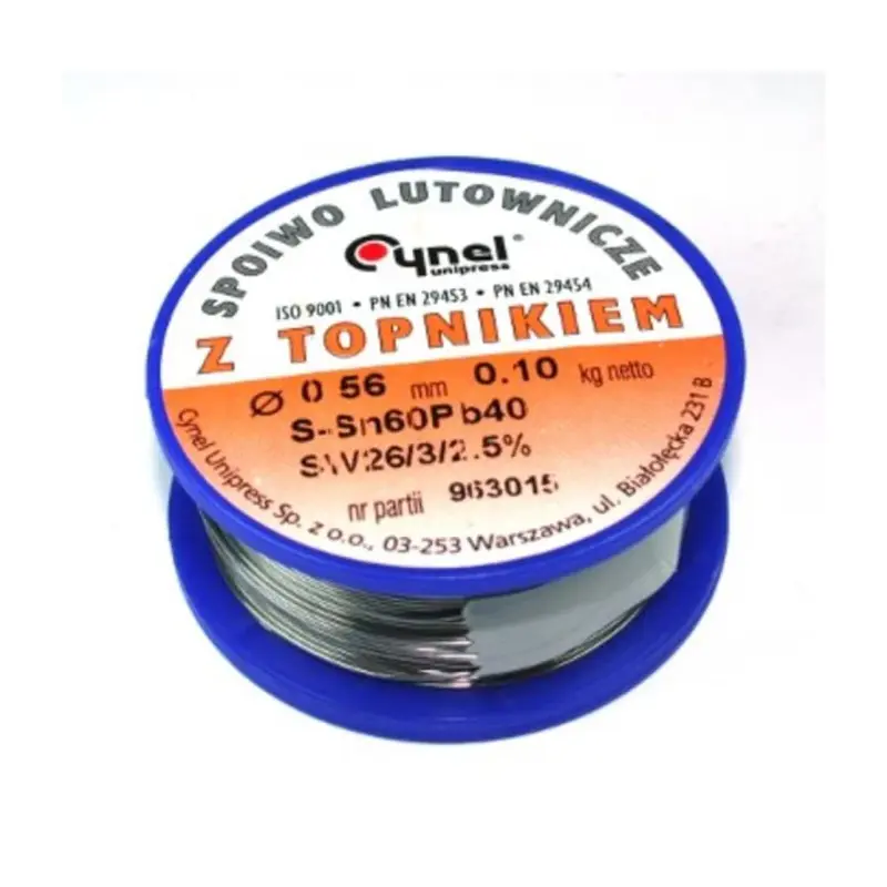 Cín spájkovací 0,56mm/100g Sn60Pb40