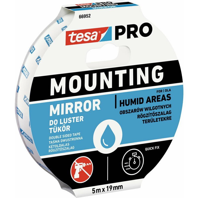 Obojstranná páska 4952 montážna na zrkadlá 19mm x 5m, Tesa