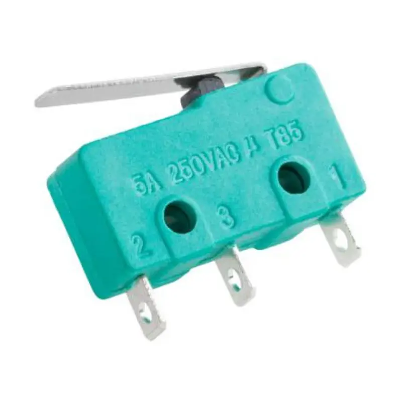 Mikrospínač ON, 3-pin, 5A - 250V s páčkou L=16mm