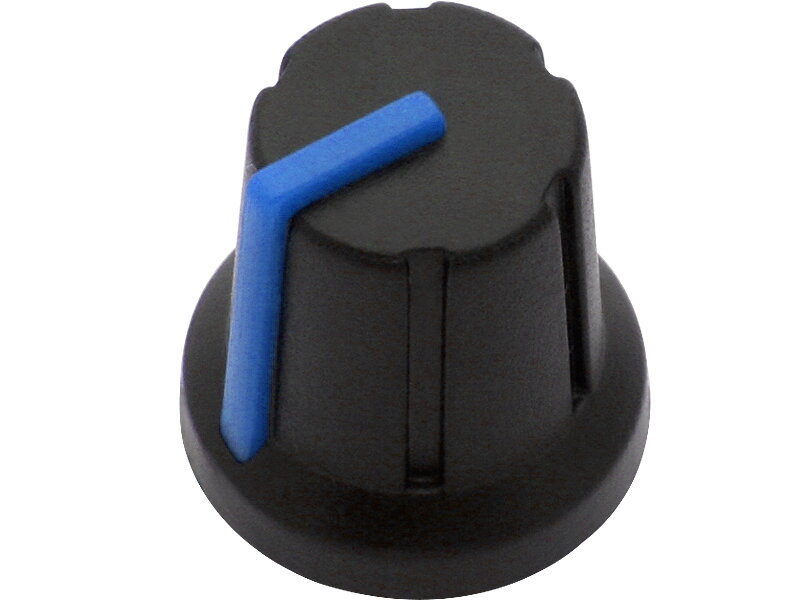 Krytka potenciometra/vypínača N-1 6mm oska, modrá Krytka potenciometra/vypínača N-1 6mm oska, modrá