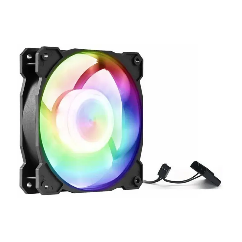 RGB ventilátor 120mm, 3pin/Molex, 1stCOOL