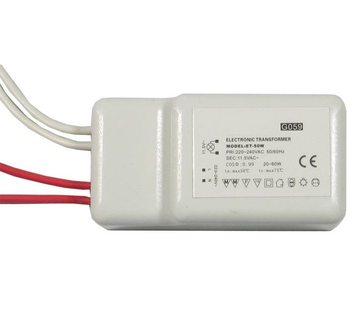 Elektronický transformátor pre osvetlenie 12V AC 20-60W