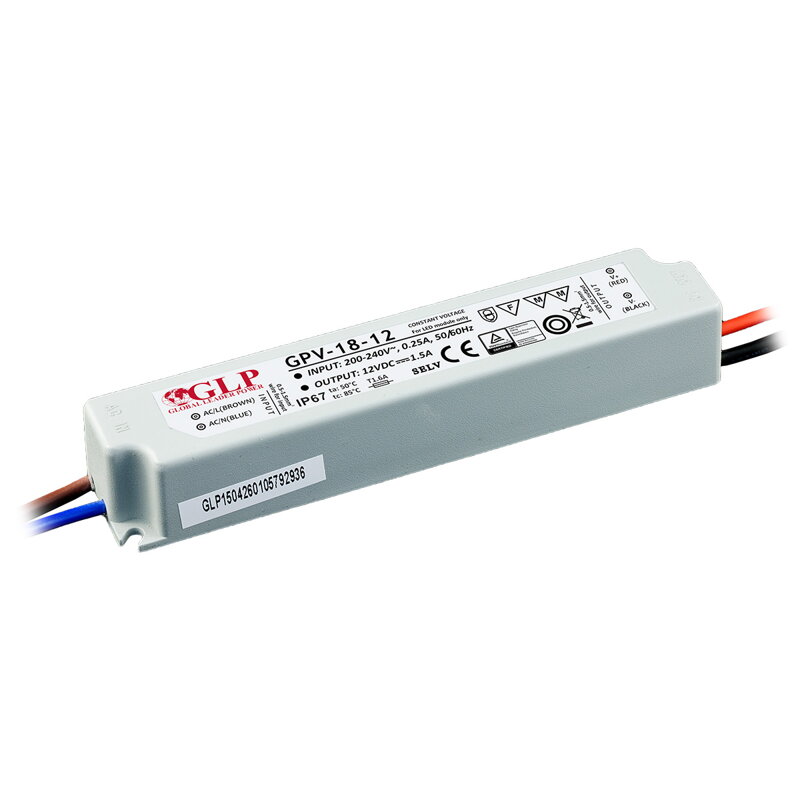 Zdroj pre LED GPV-35-18, 12V/1.5A 18W IP67 Zdroj pre LED GPV-35-18, 12V/1.5A 18W IP67