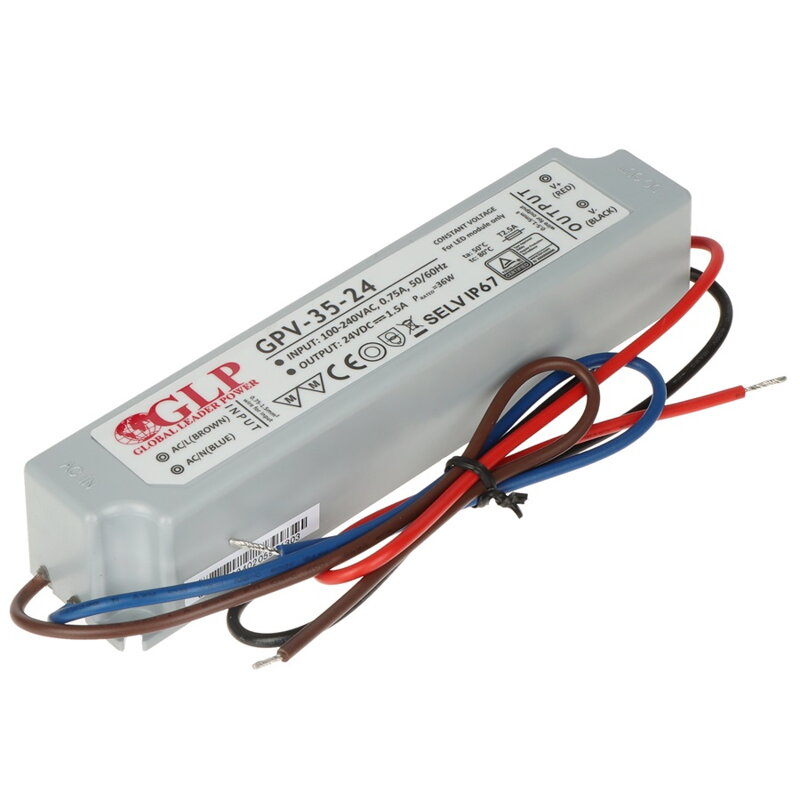 Zdroj pre LED GPV 24V/1.5A 35W IP67