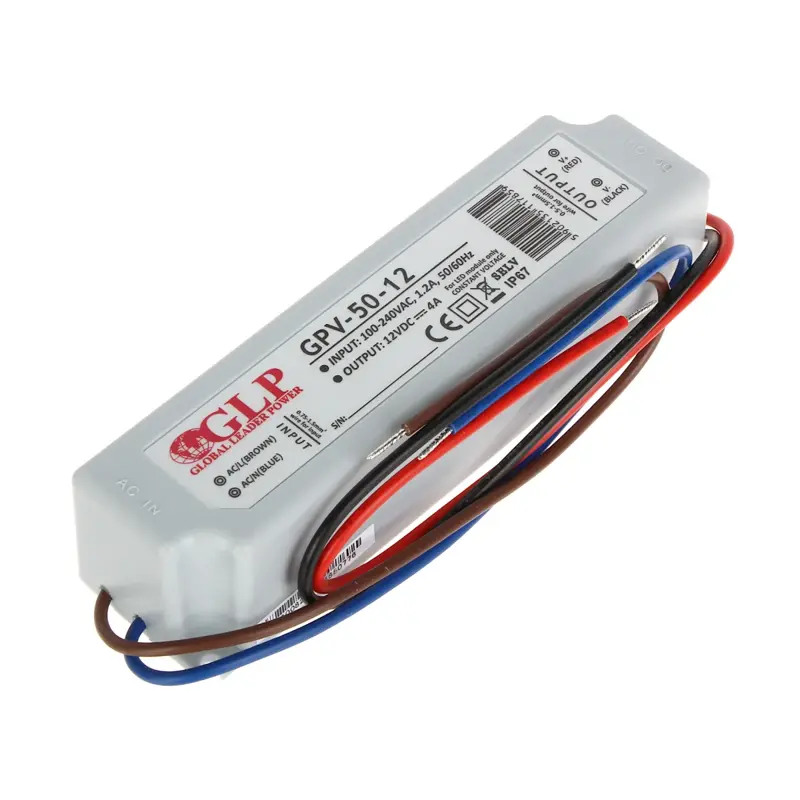 Zdroj pre LED GPV-50-12, 12V/4A 48W IP67