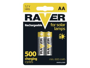 Nabíjacia batéria AA (R6) 1,2V/600mAh RAVER solar