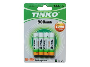 Nabíjacie batérie AAA (R03) 1,2V/900mAh TINKO NiMH