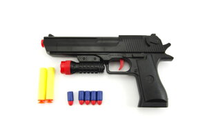 Detská pištoľ TEDDIES GLOCK na penové náboje 30 cm